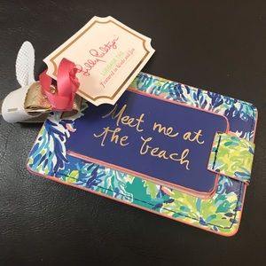 Lilly Pulitzer luggage tag Wade and Sea NWT $12